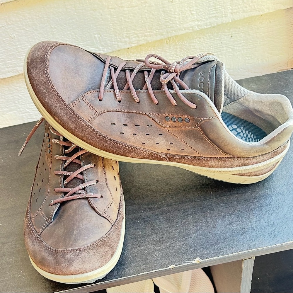 Ecco Men's Brown Leather Shoes View 6